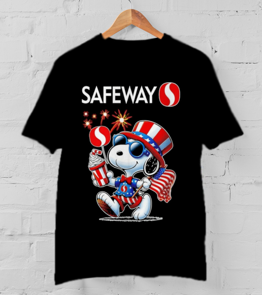 Snoopy Safeway 250th Anniversary 1776 2026 America Celebration T-Shirt