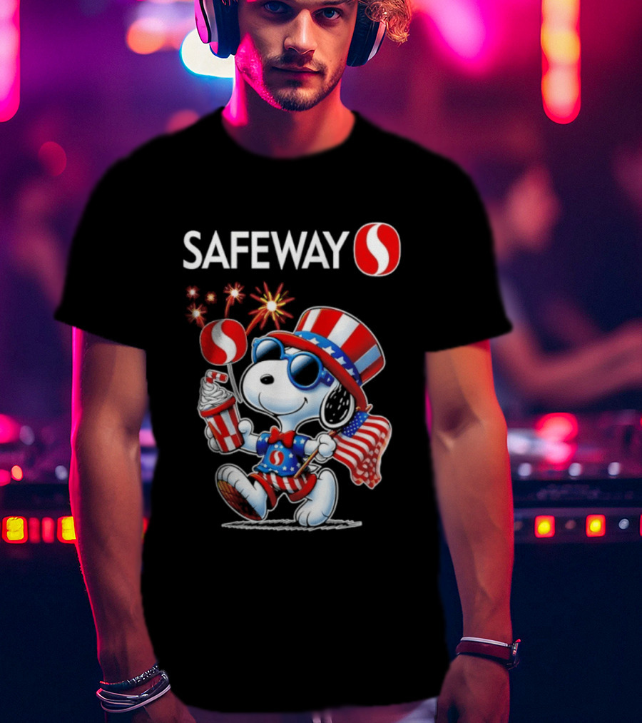 Snoopy Safeway 250th Anniversary 1776 2026 America Celebration T-Shirt
