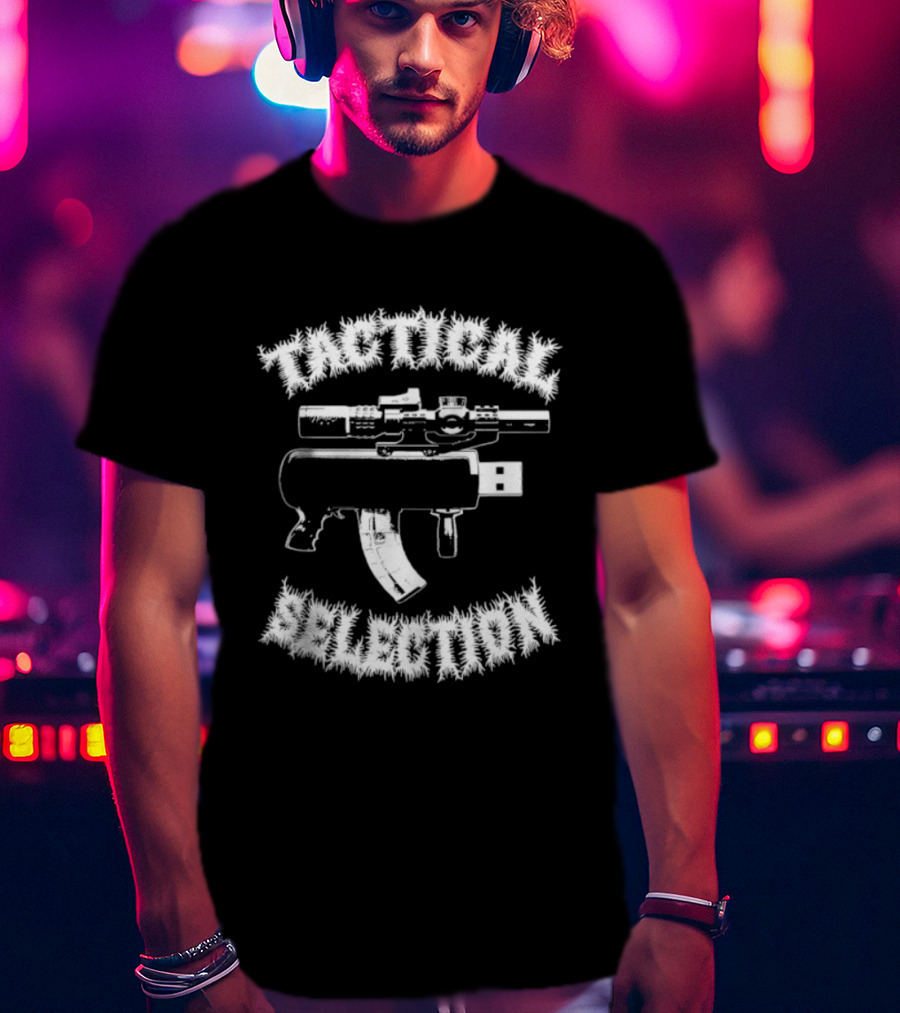 Tactical Selection USB Gun Novelty Concept T-Shirt
