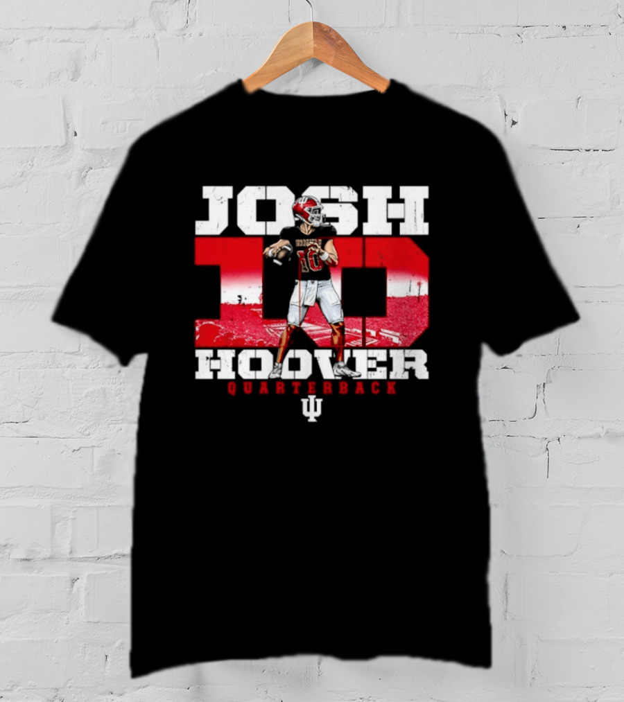 Josh Hoover 10 Indiana Hoosiers Quarterback NCAA T-Shirt