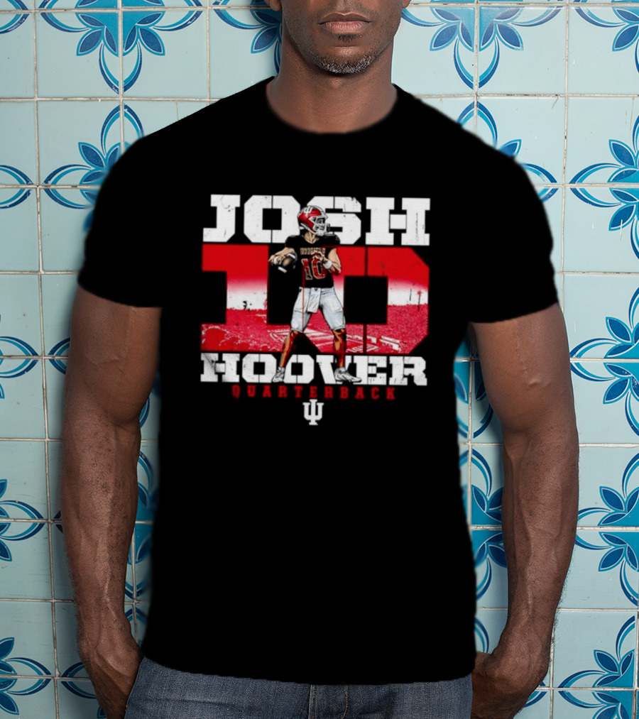 Josh Hoover 10 Indiana Hoosiers Quarterback NCAA T-Shirt