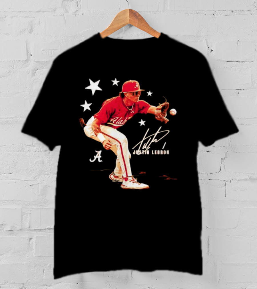 Alabama Crimson Tide NCAA Baseball Justin Lebron Signature T-Shirt