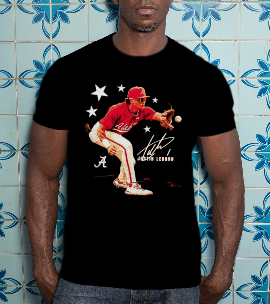 Alabama Crimson Tide NCAA Baseball Justin Lebron Signature T-Shirt