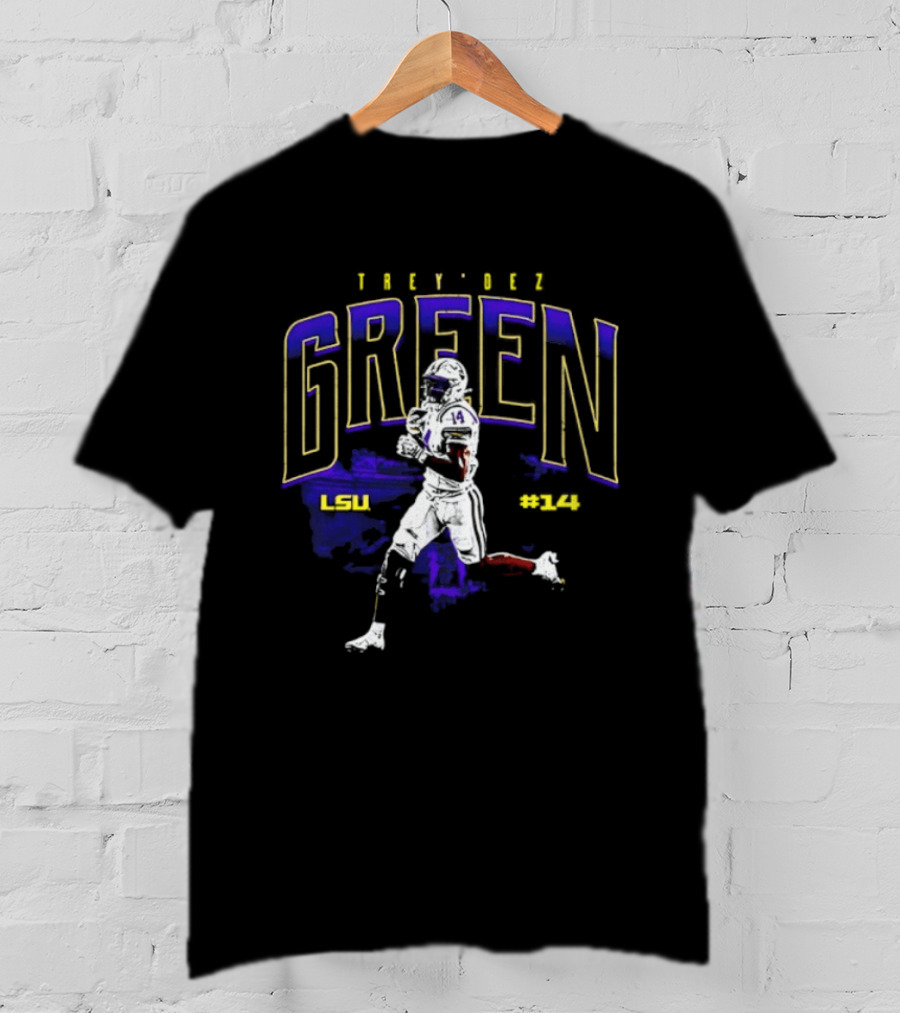 Trey'Dez Green 14 LSU Tigers Football LSU #34 T-Shirt