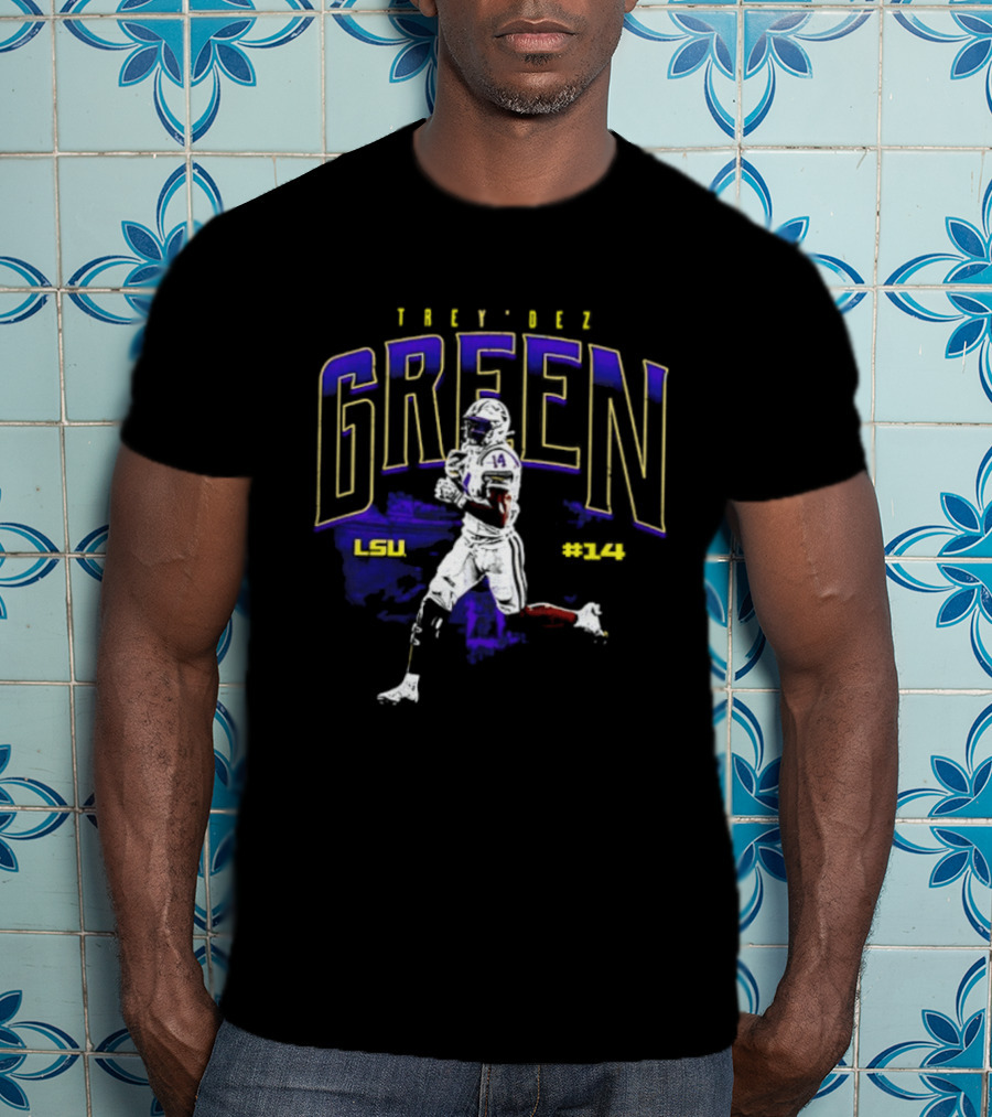 Trey'Dez Green 14 LSU Tigers Football LSU #34 T-Shirt