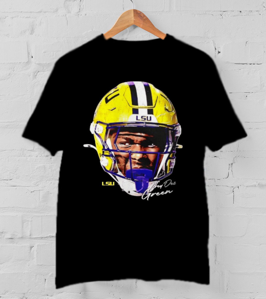 Trey'Dez Green LSU Tigers Football Helmet NCAA Sports T-Shirt