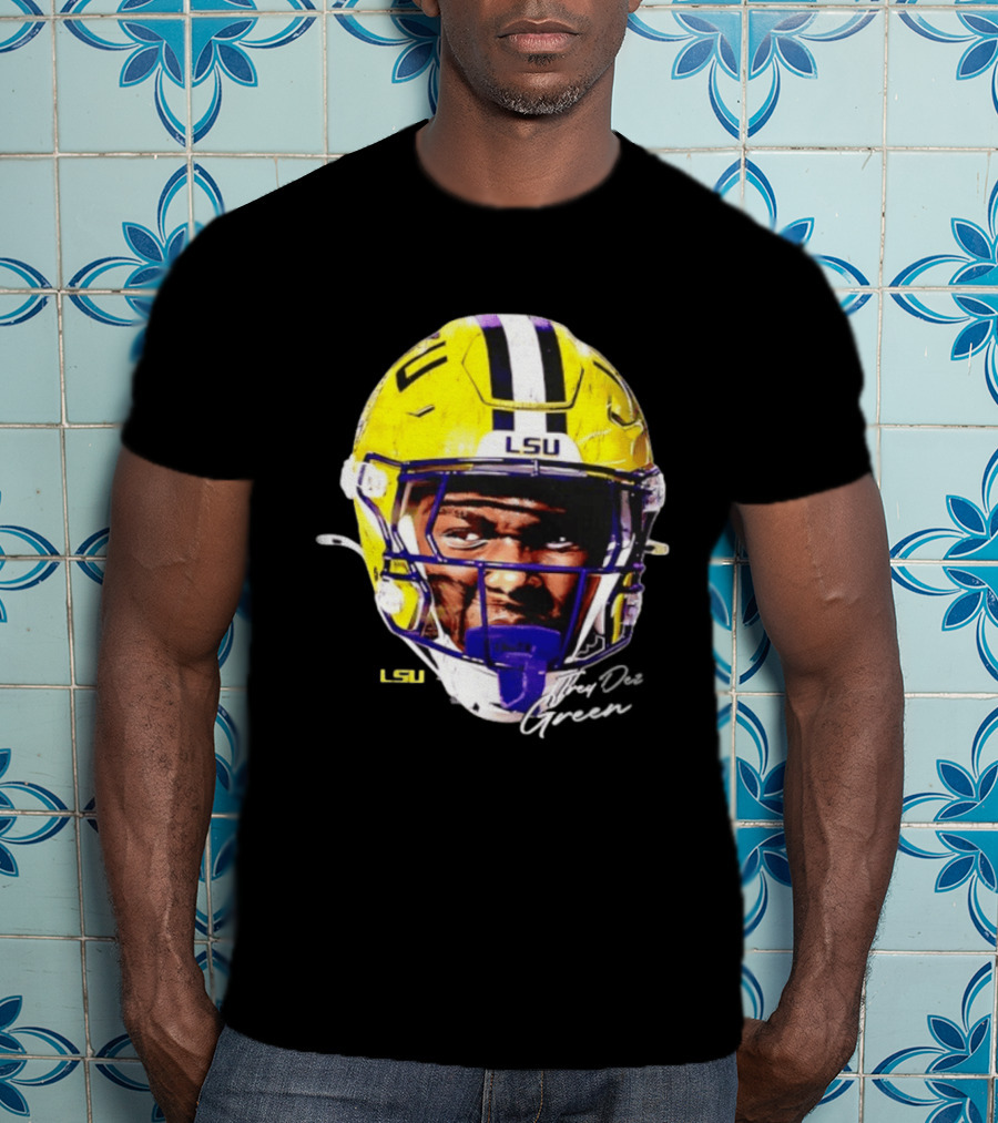 Trey'Dez Green LSU Tigers Football Helmet NCAA Sports T-Shirt
