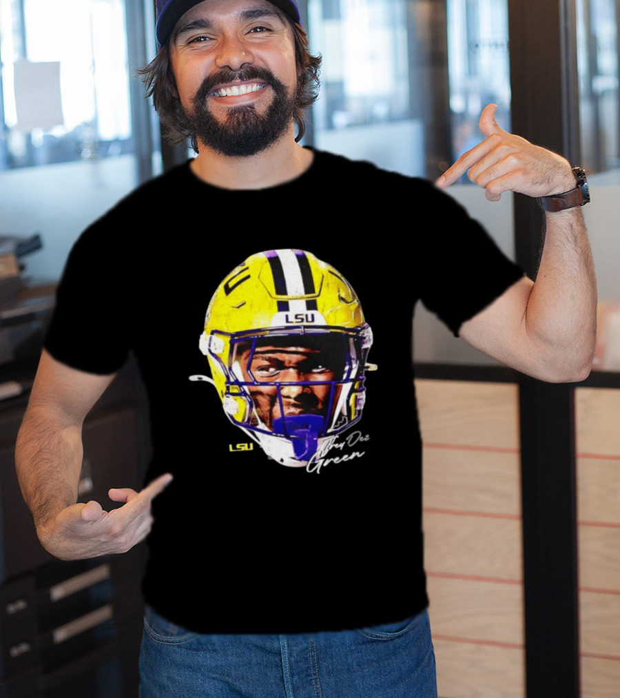 Trey'Dez Green LSU Tigers Football Helmet NCAA Sports T-Shirt