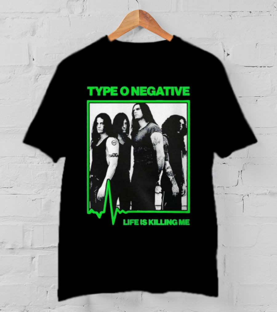 Type O Negative Life Is Killing Me Band Photo Peter Steele T-Shirt