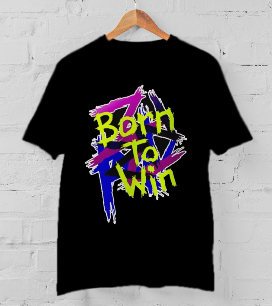 Born To Win Neon Graffiti Style Luke Littler T-Shirt