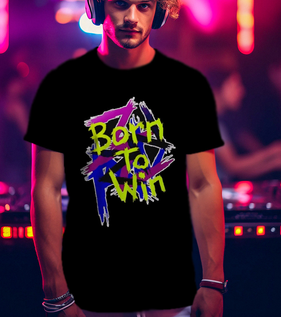 Born To Win Neon Graffiti Style Luke Littler T-Shirt