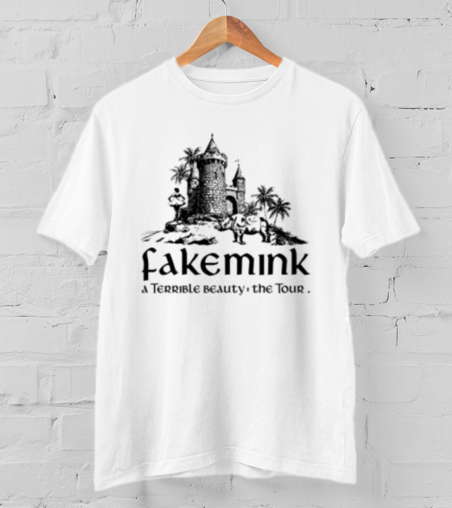Fakemink A Terrible Beauty The Castle Longsleeve White T-Shirt