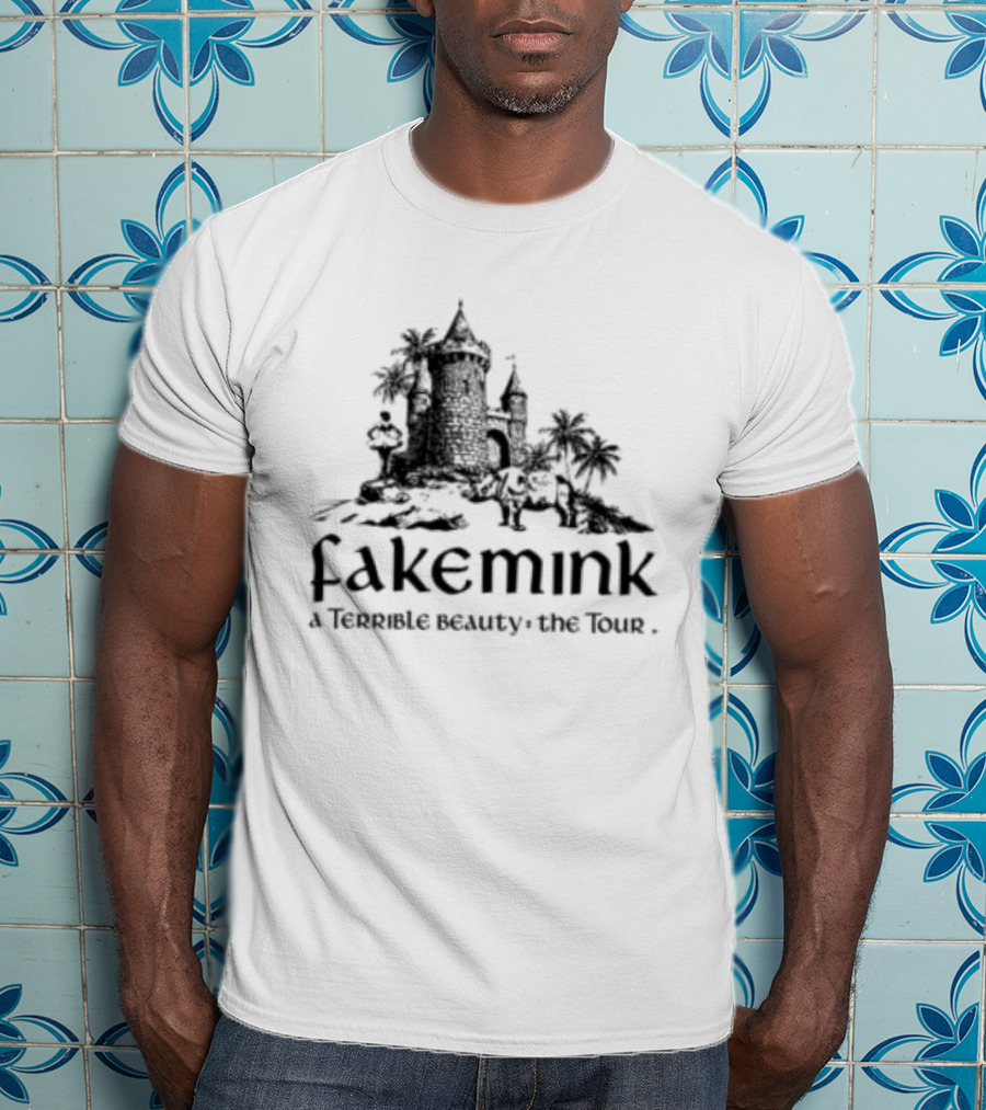 Fakemink A Terrible Beauty The Castle Longsleeve White T-Shirt