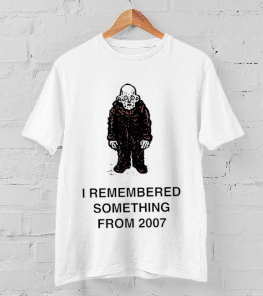 I Remembered Something From 2007 Silhouette Nostalgia T-Shirt