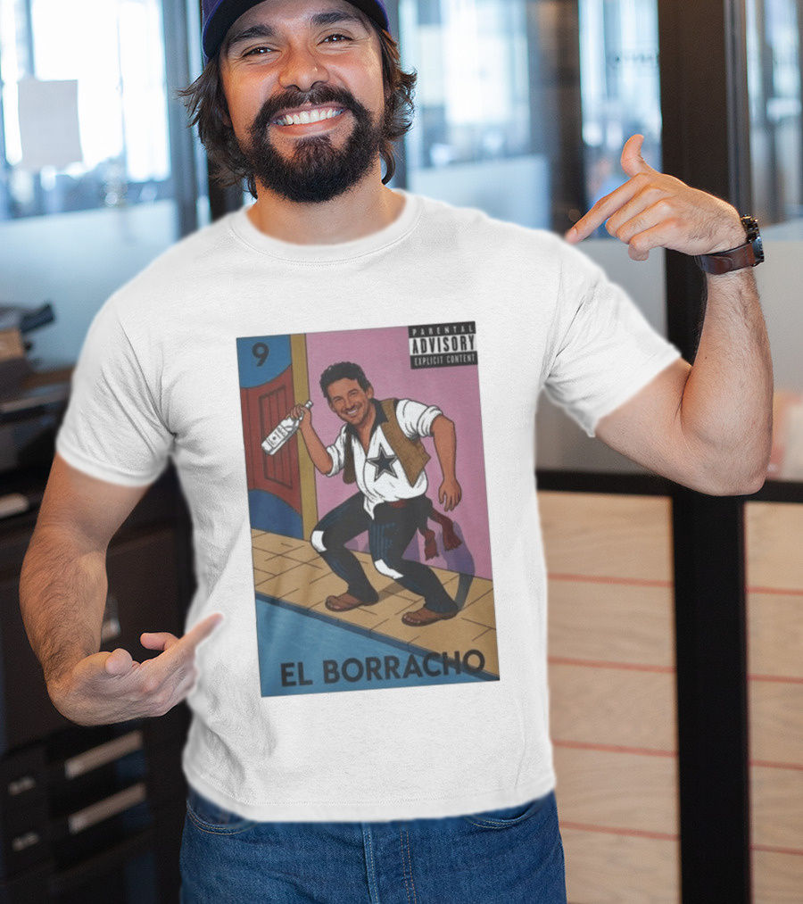 Tony Romo El Borracho Parental Explicit Content 9 Dallas Football Star T-Shirt