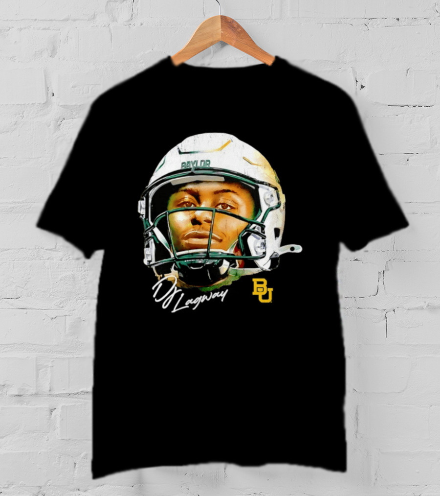 DJ Lagway Baylor Bears NCAA Football Caricature Baylor Helmet T-Shirt