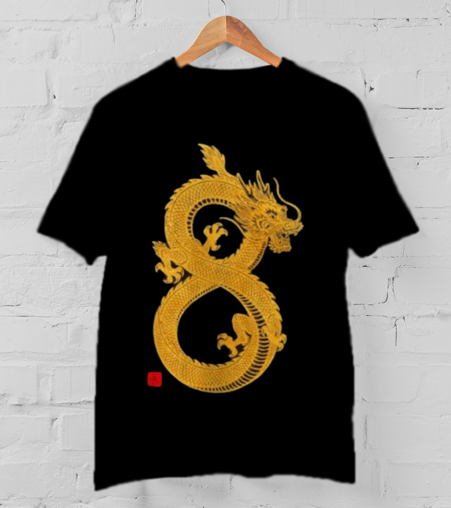 Infinity Dragon Of Fortune Mythical Serpent Symbol Asian Lore T-Shirt