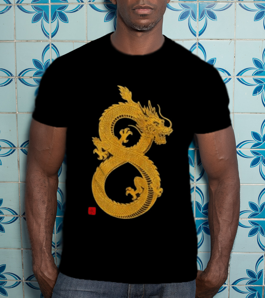Infinity Dragon Of Fortune Mythical Serpent Symbol Asian Lore T-Shirt
