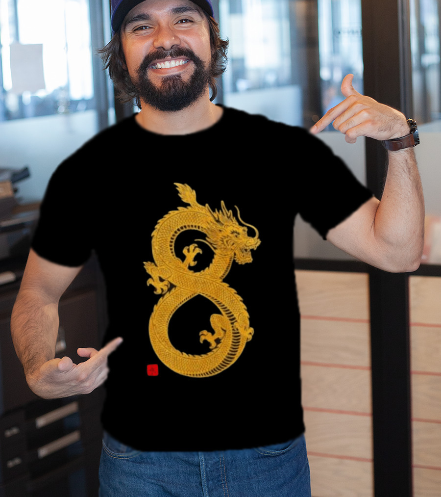 Infinity Dragon Of Fortune Mythical Serpent Symbol Asian Lore T-Shirt