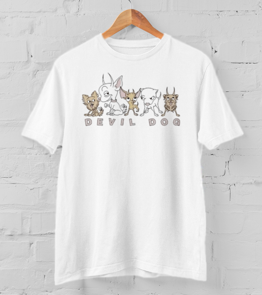 Cheeky Devil Dog Chihuahua Cartoon Dogs T-Shirt