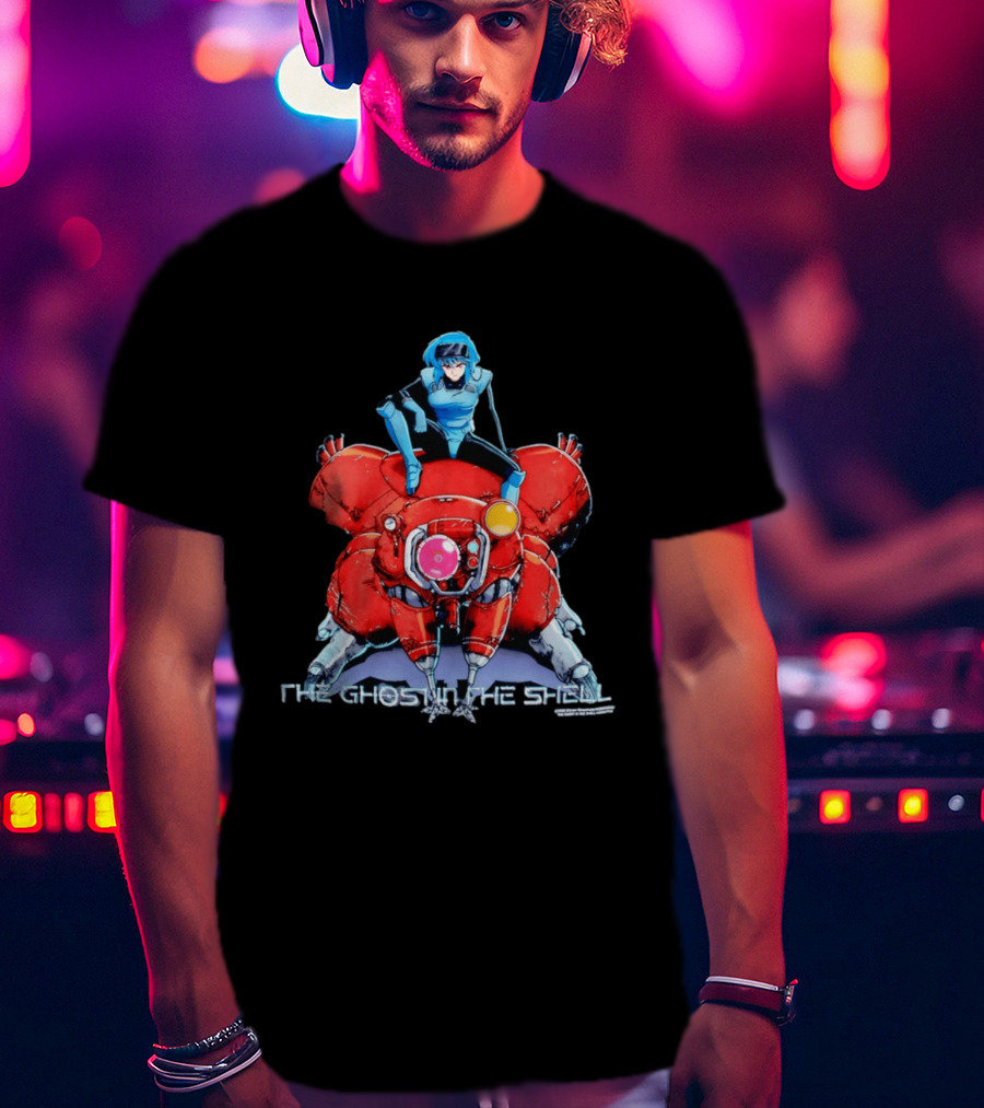Motoko Kusanagi On Tachikoma The Ghost In The Shell Anime T-Shirt
