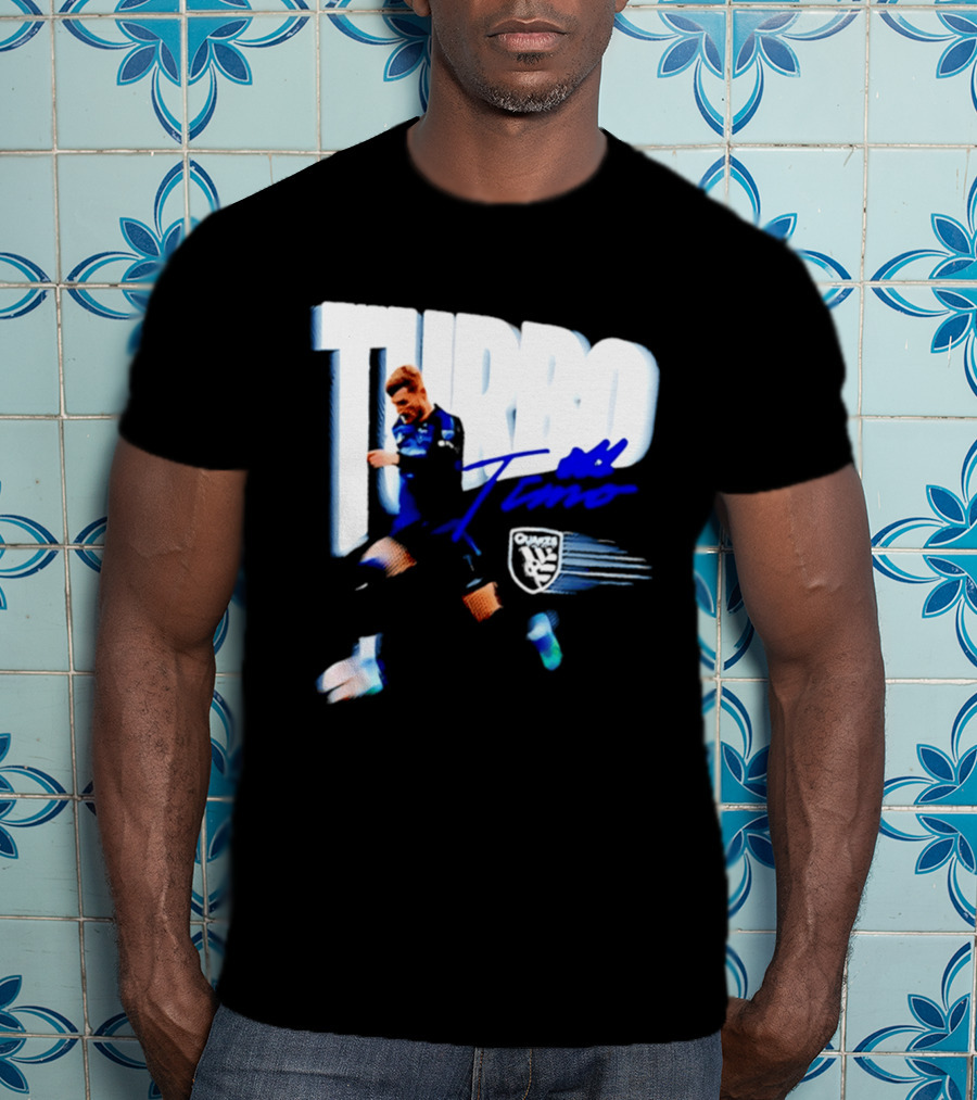 Turbo Timo San Jose Earthquakes Soccer Player Promotion T-Shirt