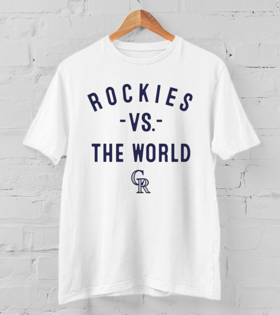 Rockies Vs The World CR 2026 MLB Season Colorado T-Shirt