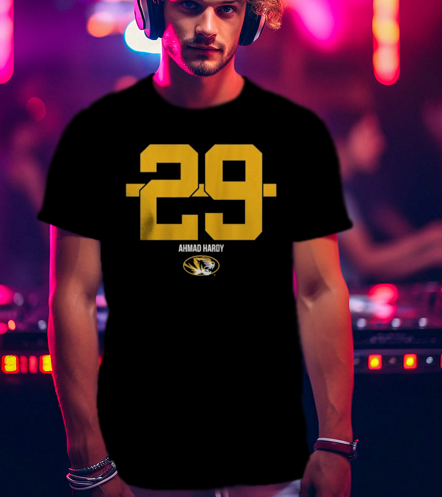 Ahmad Hardy 29 Missouri Tigers NCAA Football T-Shirt