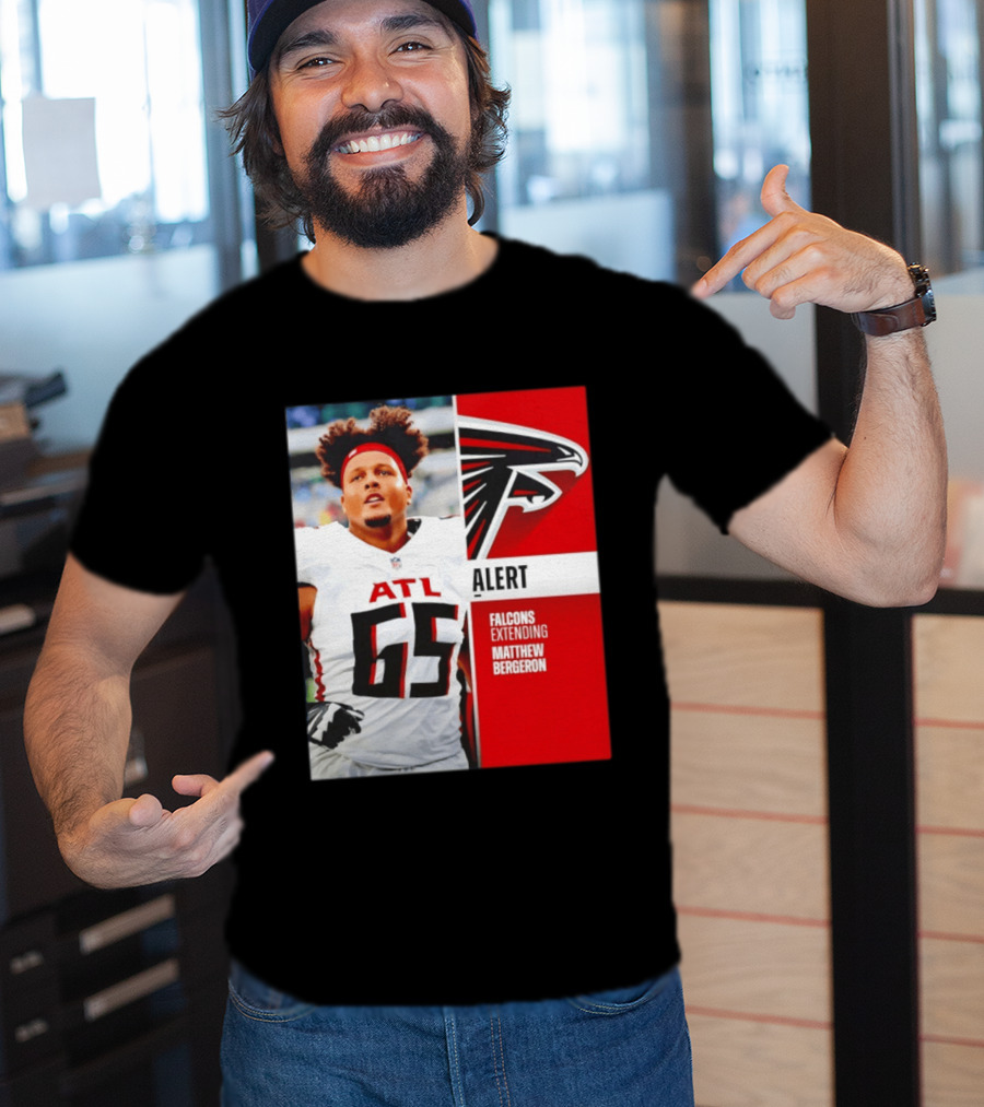 Atlanta Alert Falcons Extending Matthew Bergeron 2026 Season T-Shirt