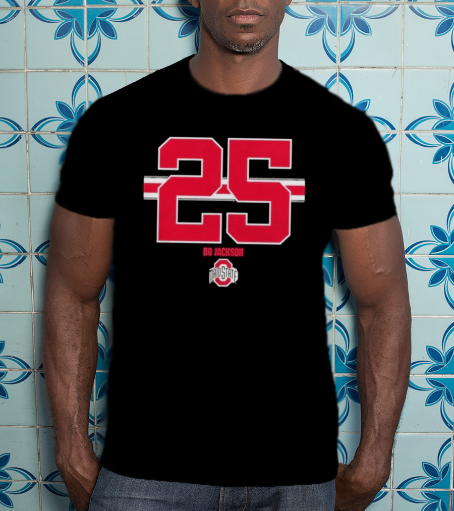 Ohio State Buckeyes Bo Jackson 25 Jersey T-Shirt