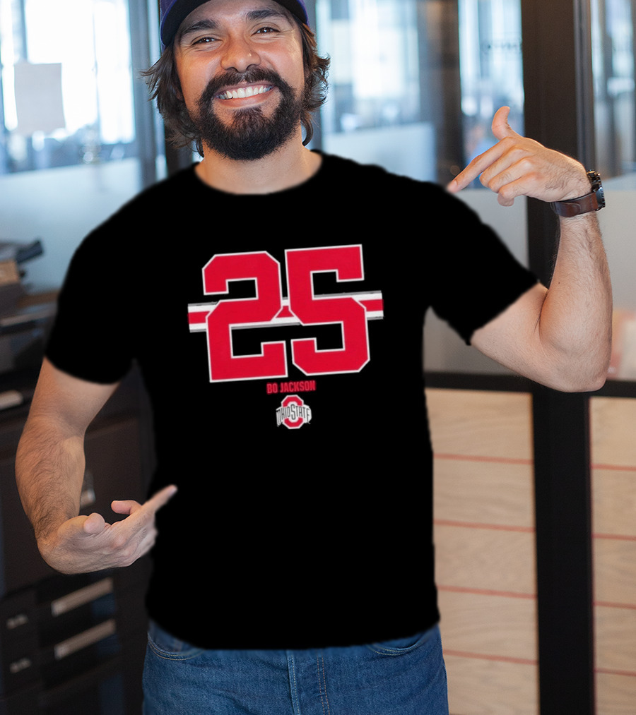 Ohio State Buckeyes Bo Jackson 25 Jersey T-Shirt