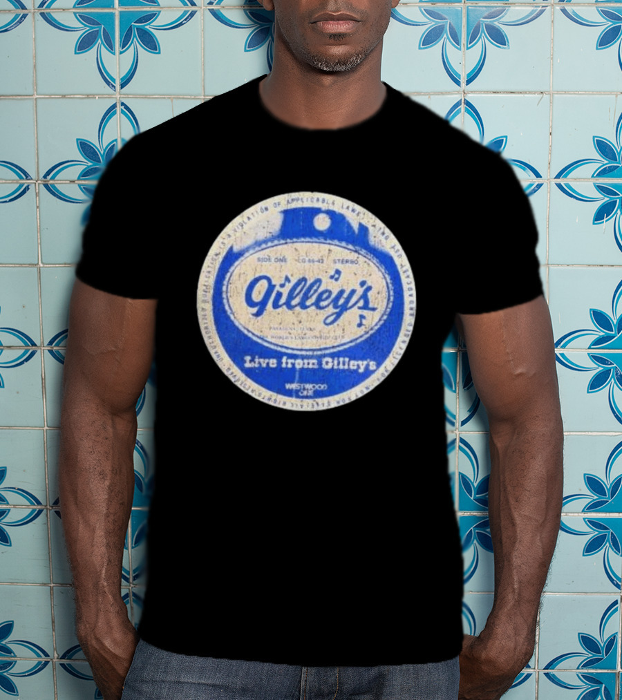 Live From Gilley's Pasadena Texas Side One LC 8642 Stereo Westwood One Nite Club T-Shirt