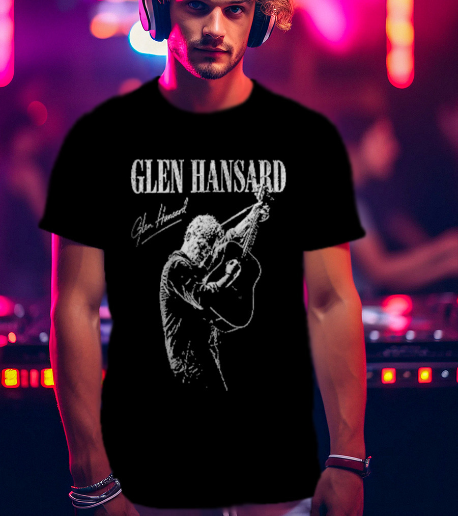 Glen Hansard Signature With Guitar Player T-Shirt