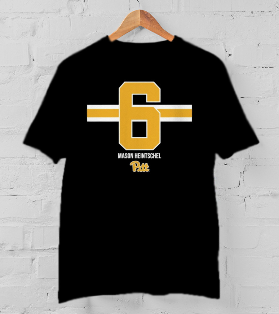Mason Heintschel 6 Pitt Panthers NCAA Football T-Shirt