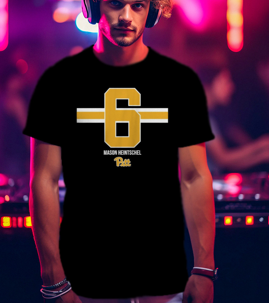 Mason Heintschel 6 Pitt Panthers NCAA Football T-Shirt