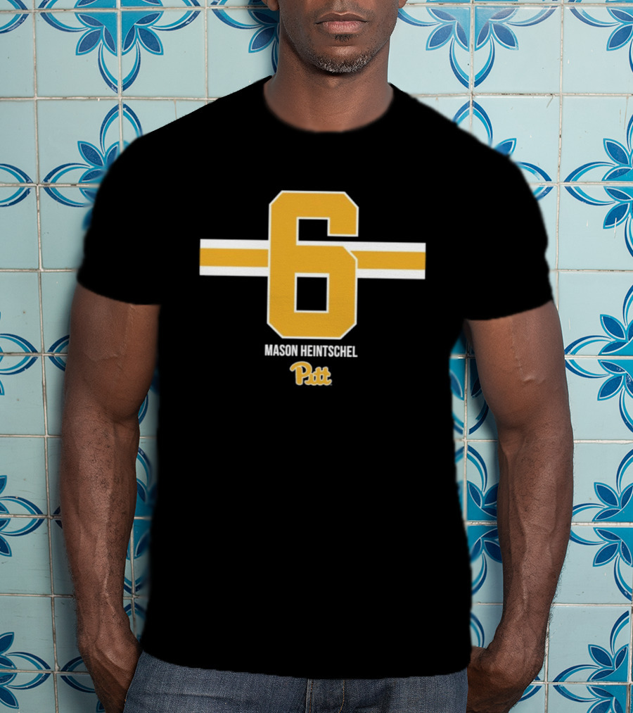 Mason Heintschel 6 Pitt Panthers NCAA Football T-Shirt