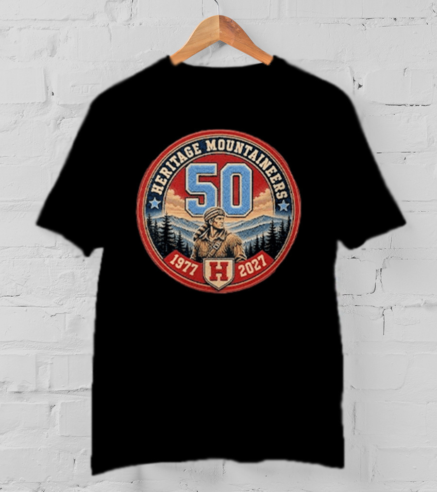 Heritage Mountaineers 50 1977 2027 Anniversary T-Shirt