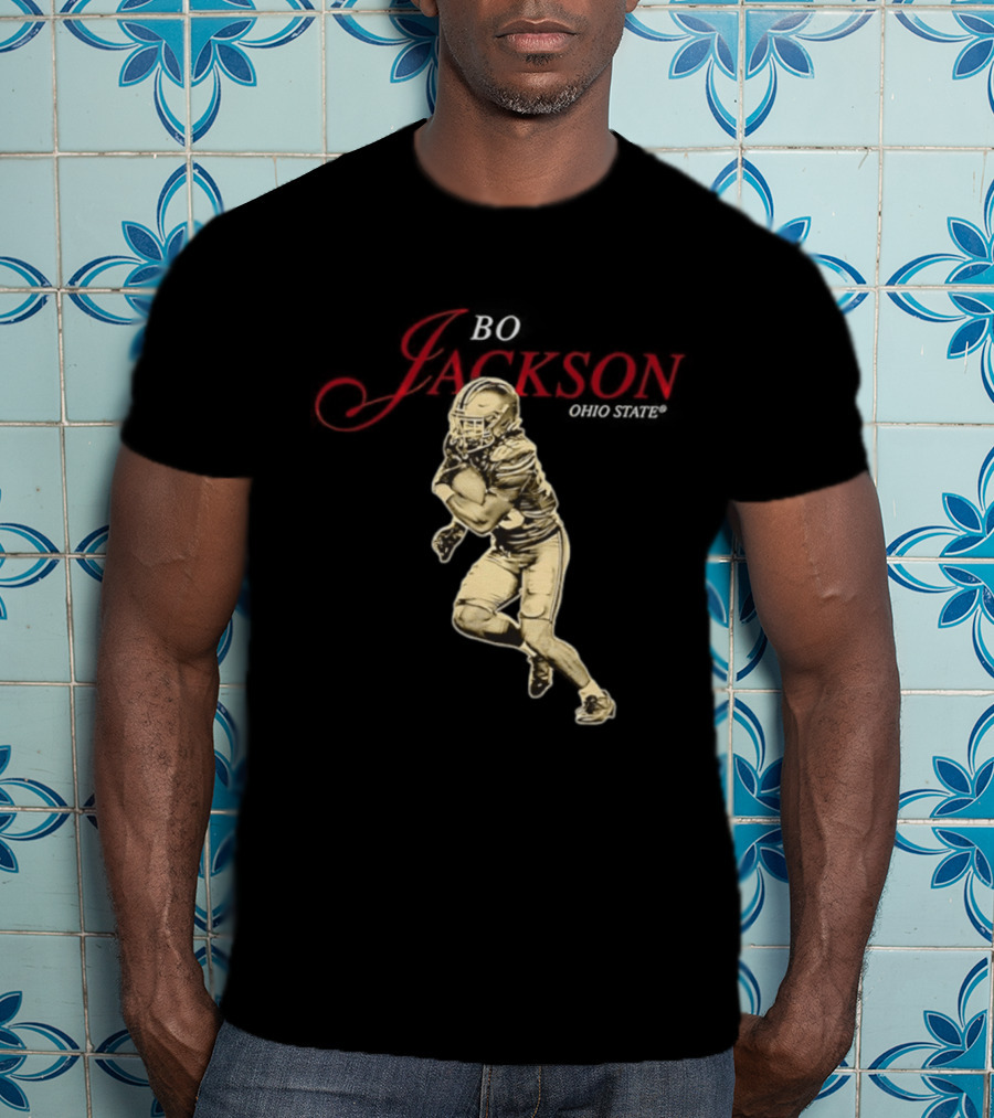 Ohio State NCAA Football Bo Jackson Legacy Pose Star T-Shirt