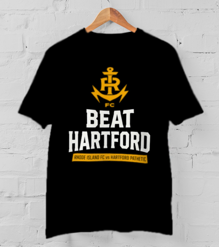 Rhode Island FC Beat Hartford Anchor Icon Above T-Shirt