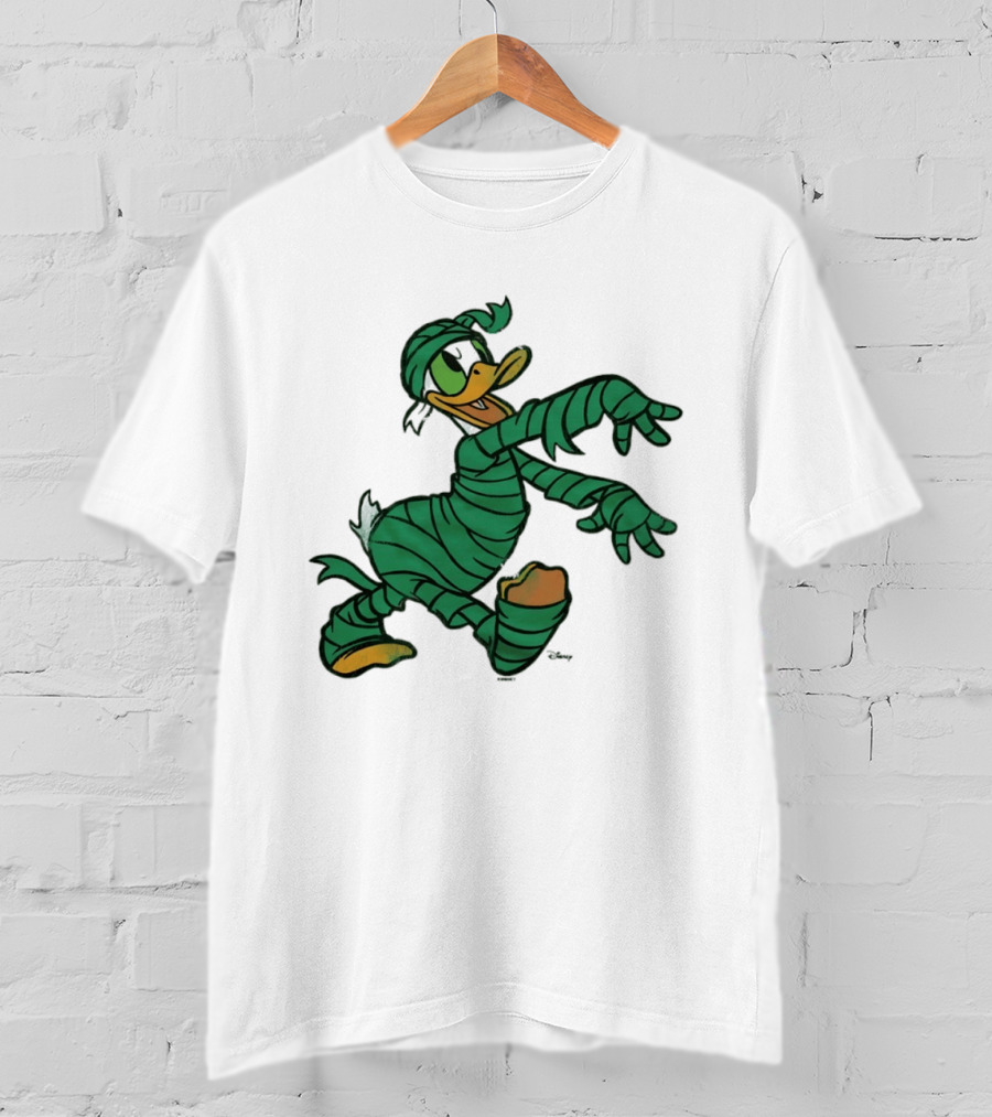 Donald Duck Mummy Costume Halloween Fun T-Shirt