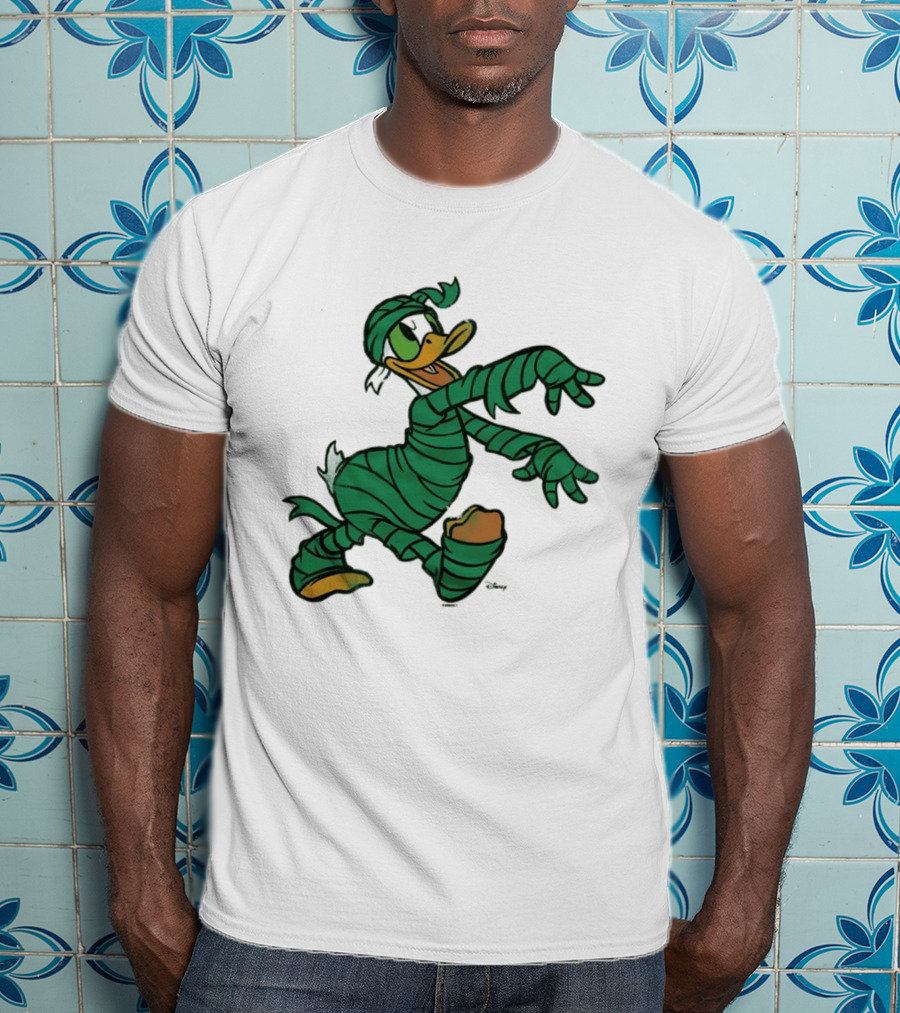 Donald Duck Mummy Costume Halloween Fun T-Shirt