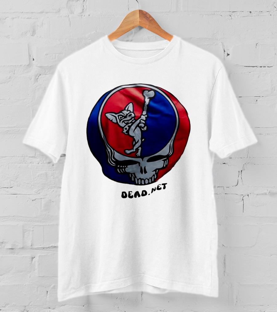 El Paso Dead.Net Skull With French Bulldog And Bone T-Shirt