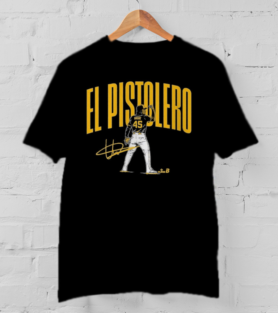 El Pistolero Abner Uribe 45 Signature Baseball Player T-Shirt