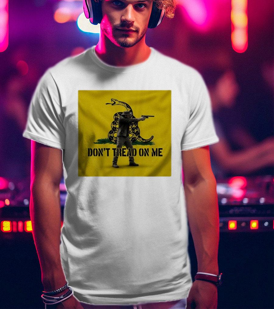 Jordan Salinas Don't Tread On Me Gadsden Flag Cowboy Gun T-Shirt