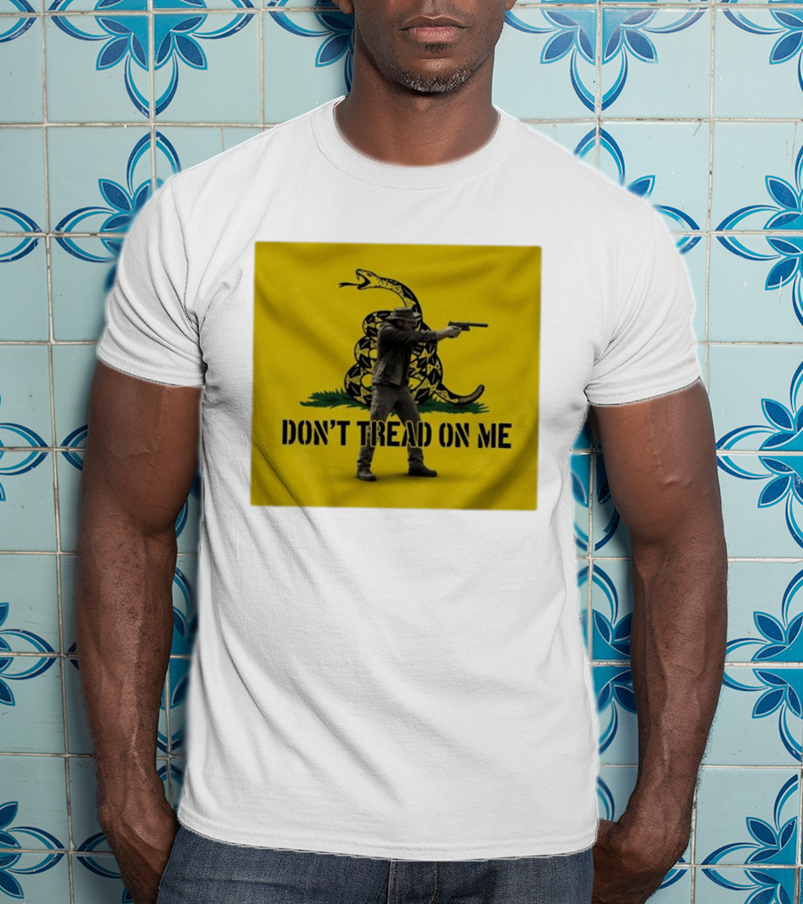 Jordan Salinas Don't Tread On Me Gadsden Flag Cowboy Gun T-Shirt
