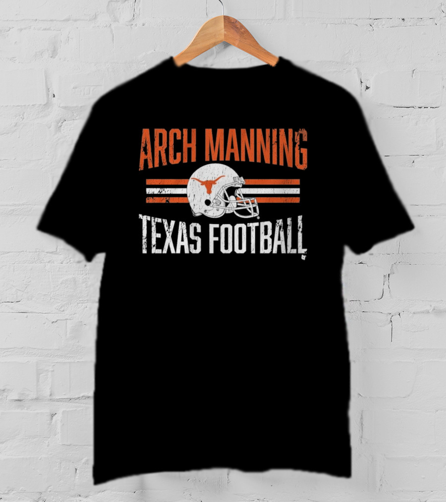 Texas Longhorns Arch Manning Football Helmet Hero T-Shirt