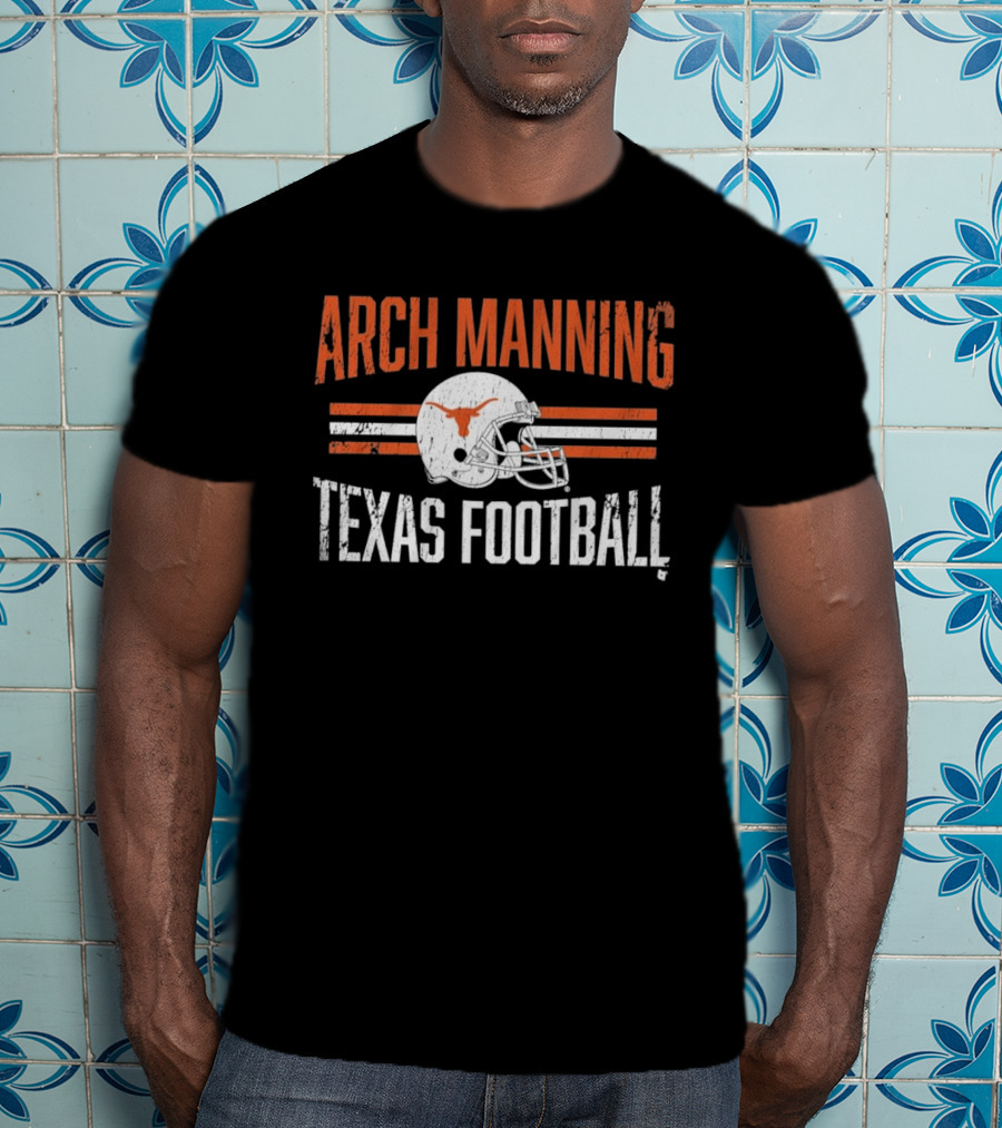 Texas Longhorns Arch Manning Football Helmet Hero T-Shirt