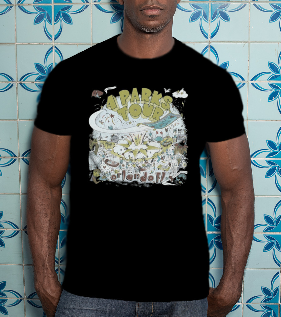 Dookie 4 Parks Tour Orlando FL Colorful Adventure T-Shirt