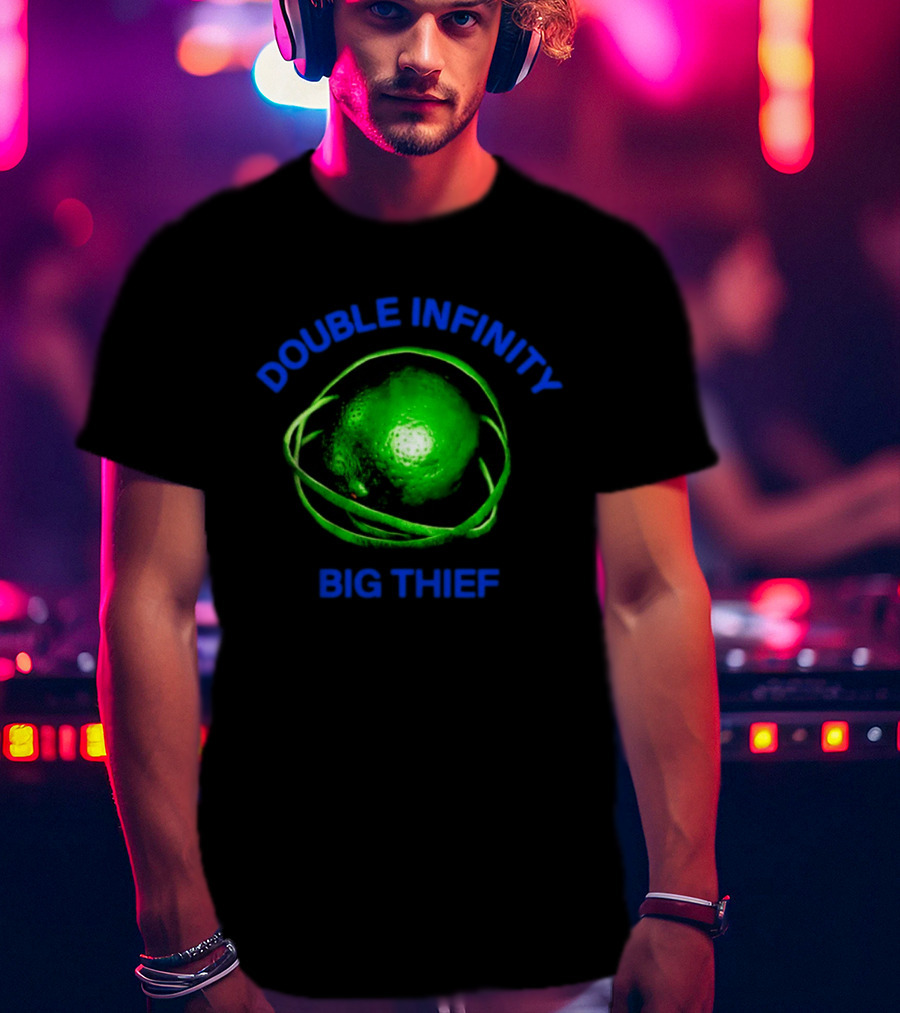 Double Infinity Big Thief Green Planet Sphere T-Shirt
