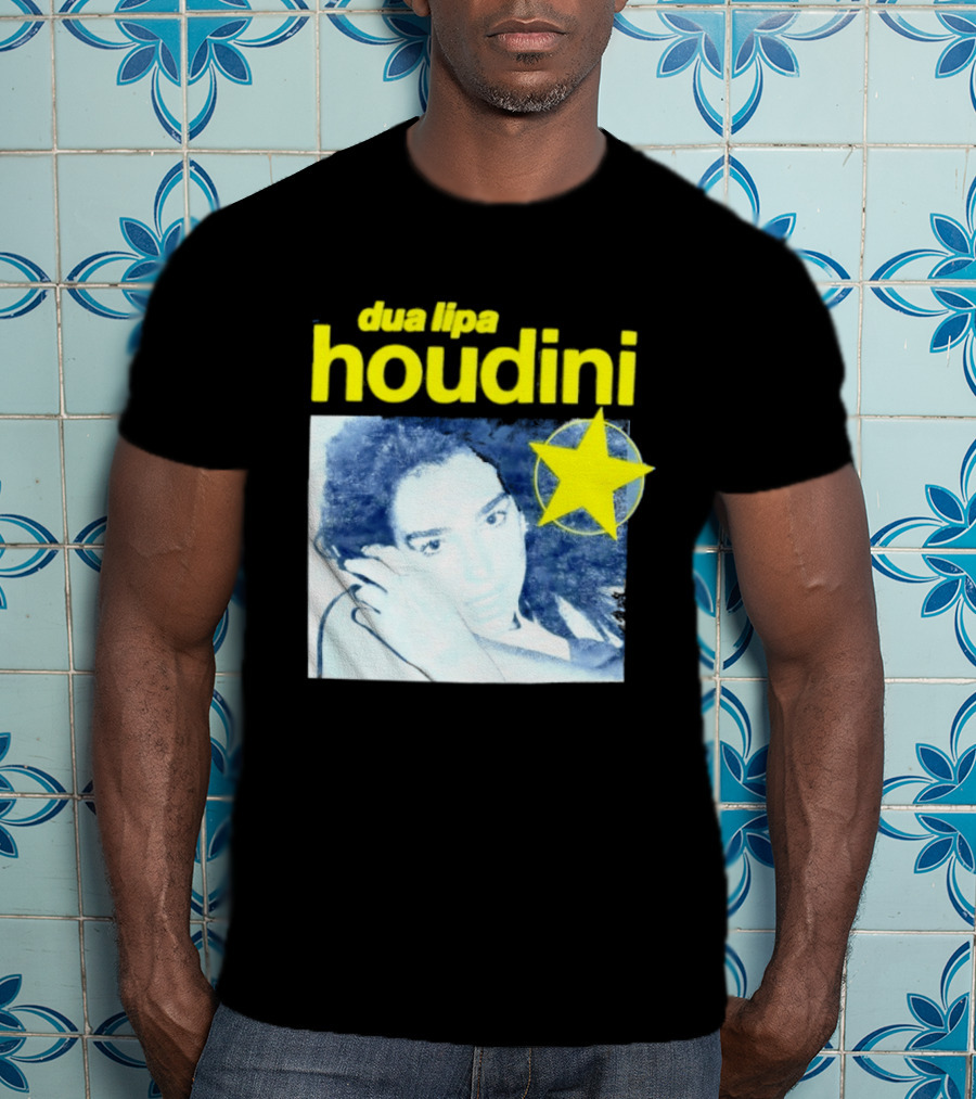 Dua Lipa Houdini Pop Music Radical Optimism Yellow Star T-Shirt